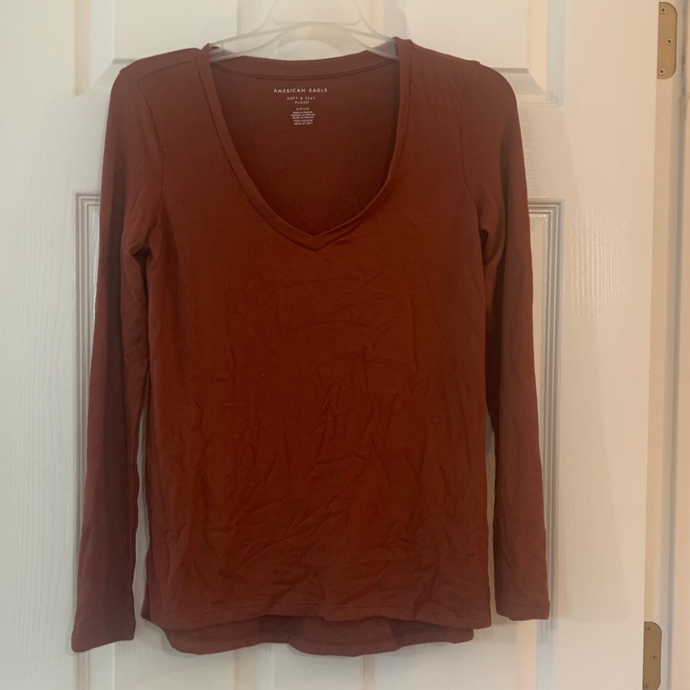 Burnt orange sweater